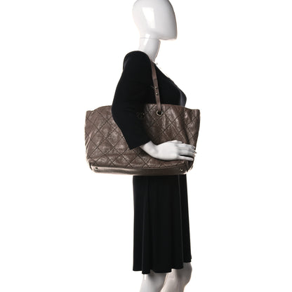 Chanel Glazed Calfskin Large On The Road Tote Brown 2 of 10