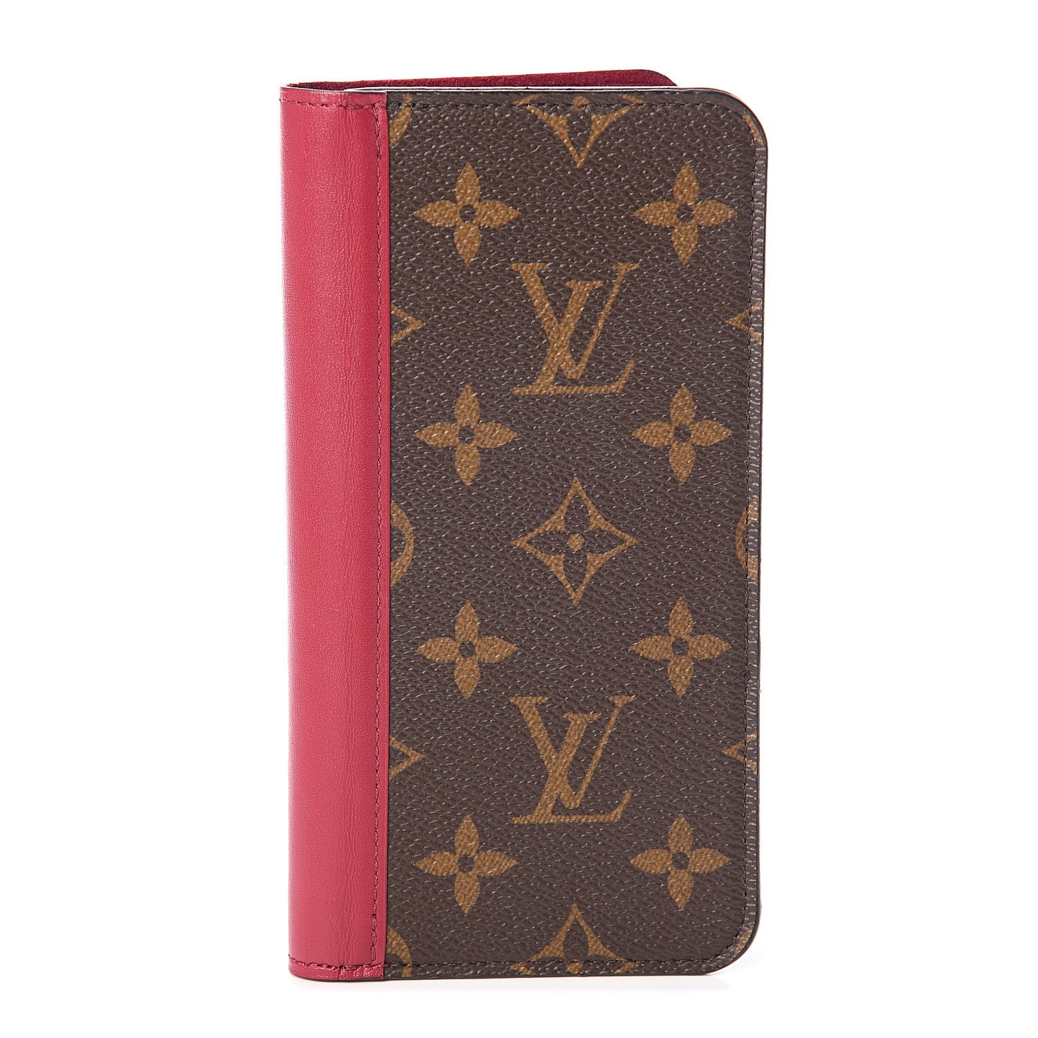 Louis Vuitton Monogram iPhone XS Max Folio Case Fuchsia 1 of 5
