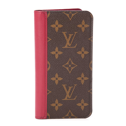 Louis Vuitton Monogram iPhone XS Max Folio Case Fuchsia 1 of 5