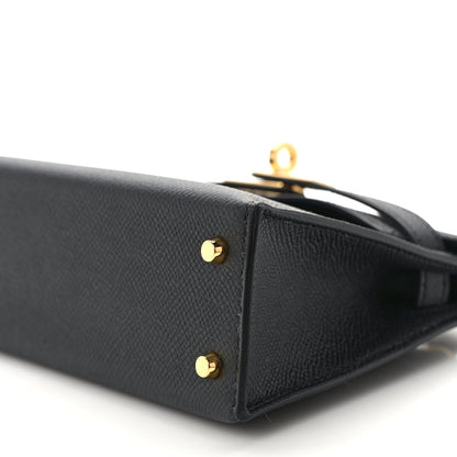 Hermes Epsom Mini Kelly Sellier 20 Black 10 of 10