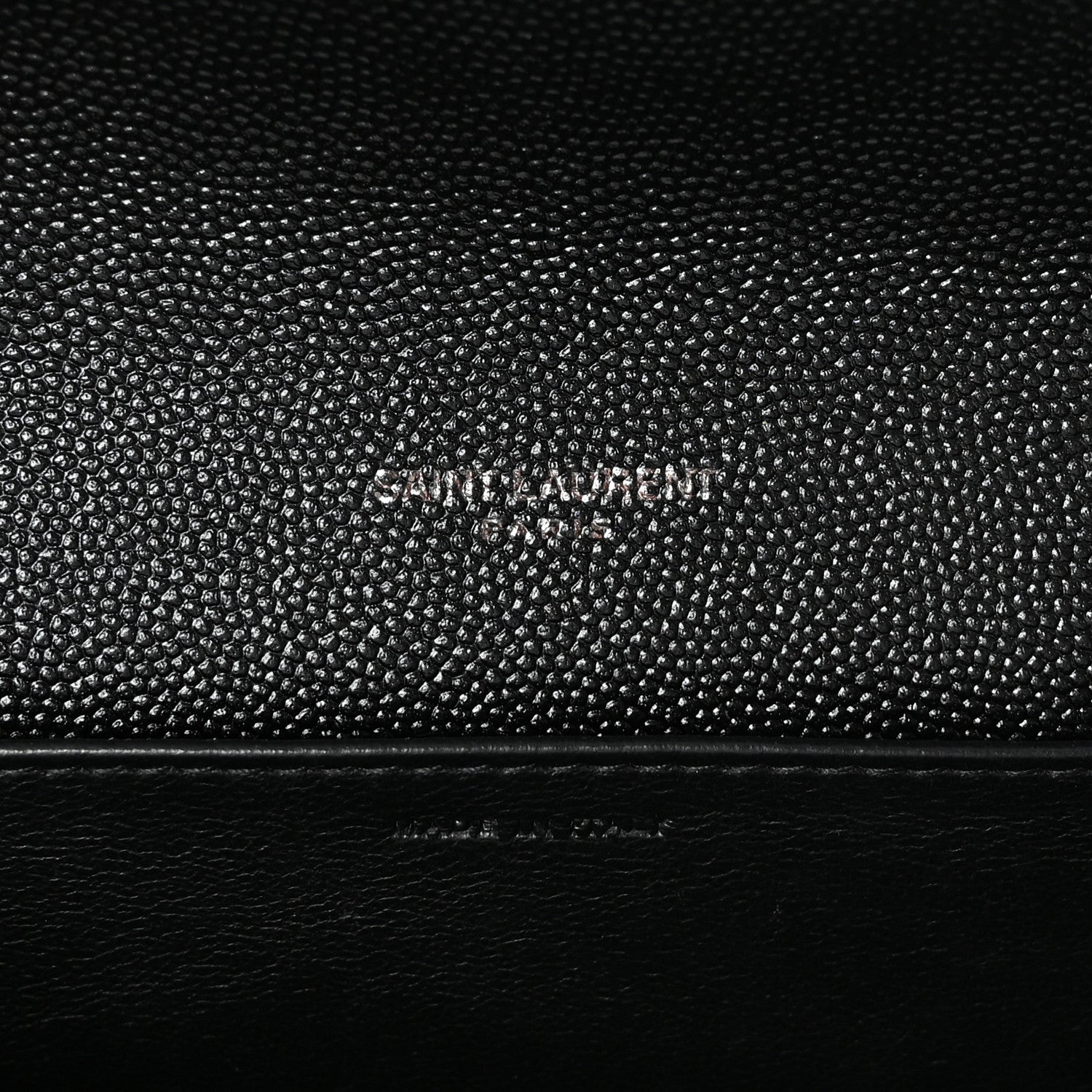 Saint Laurent Grain de Poudre Uptown Chain Wallet Black 7 of 12