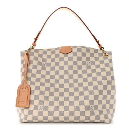 Louis Vuitton Damier Azur Graceful PM Rose Ballerine 1 of 9