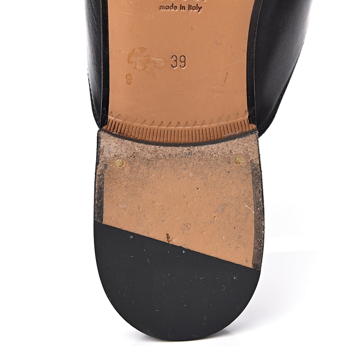 Calfskin Womens Princetown Slippers 39 Black