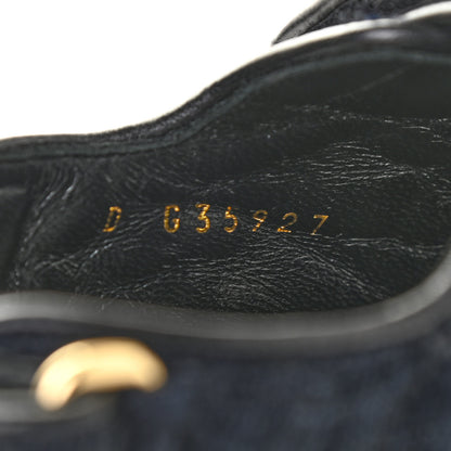 Chanel Denim Quilted Velcro Dad Sandals 35 Blue 8 of 9