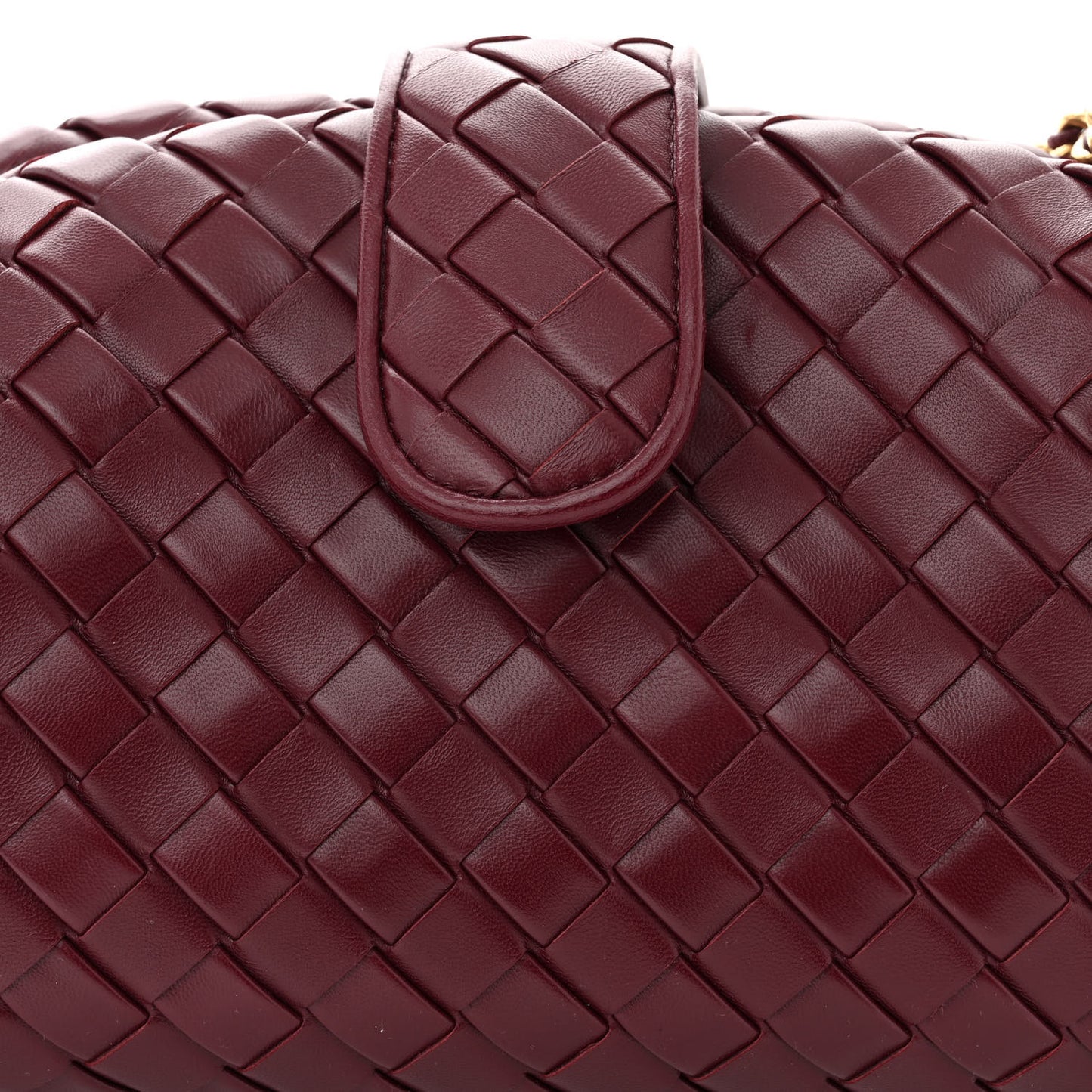 Nappa Intrecciato Teen The Lauren 1980 Clutch With Chain Barolo