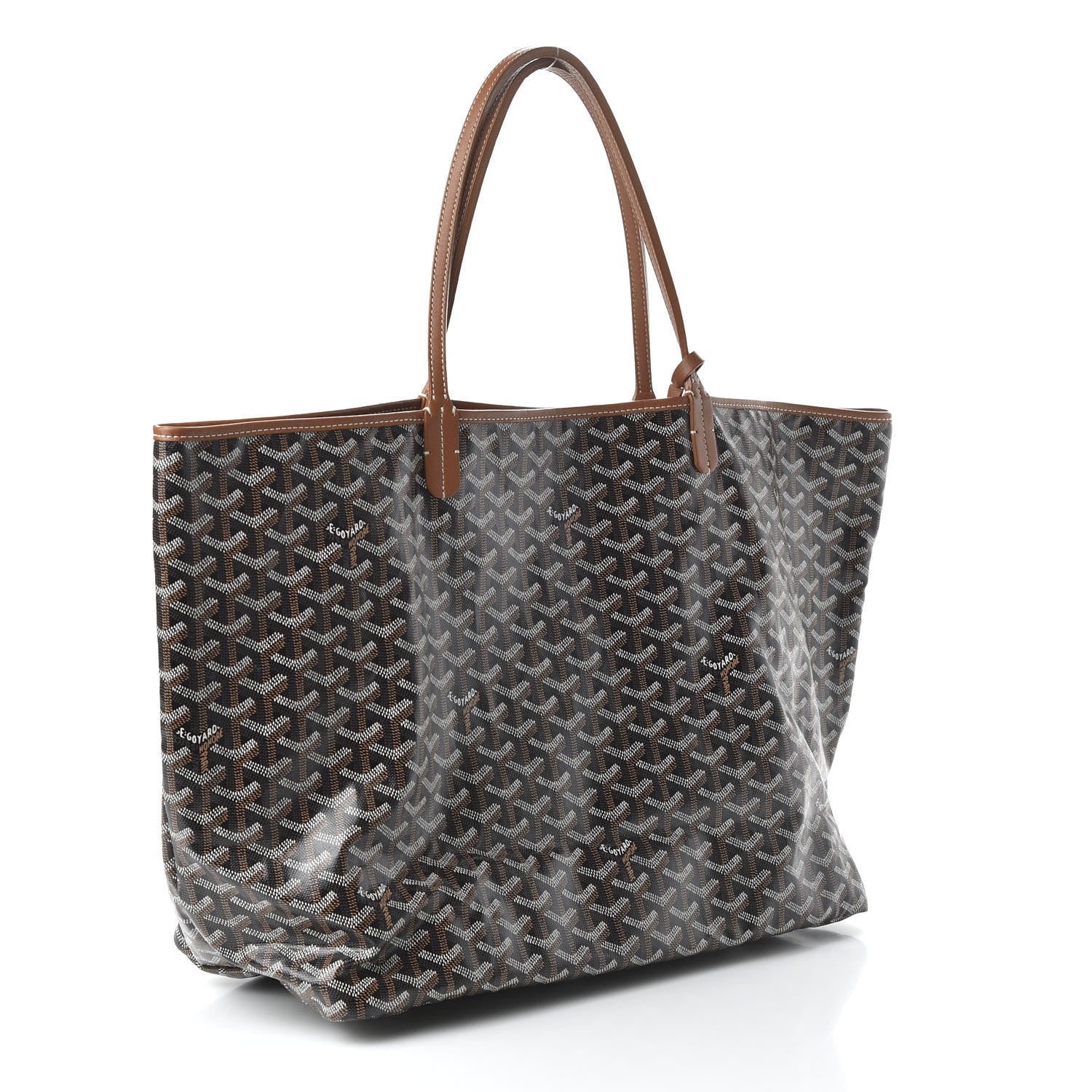 Goyard Goyardine Saint Louis GM Black Gold 3 of 9