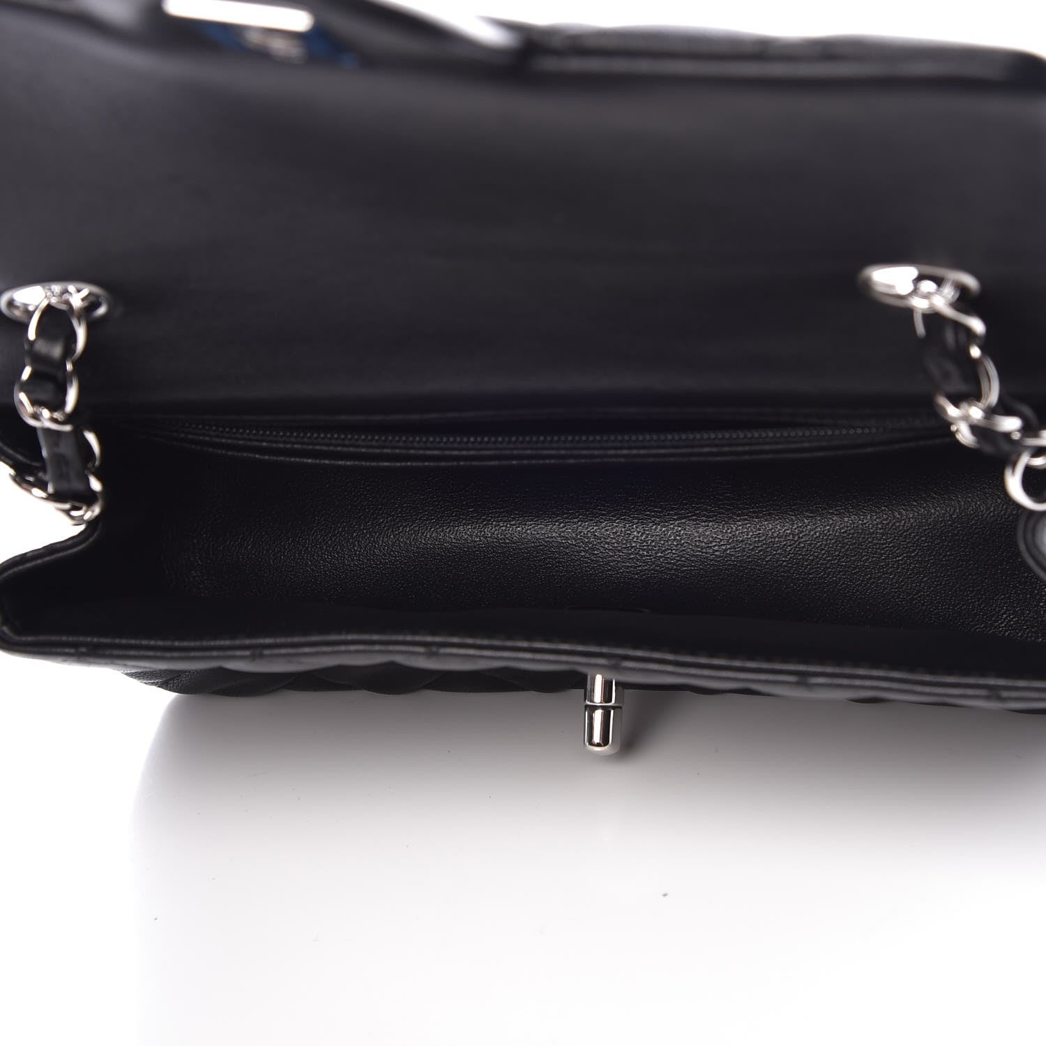 Chanel Lambskin Quilted Mini Rectangular Flap Black 5 of 8