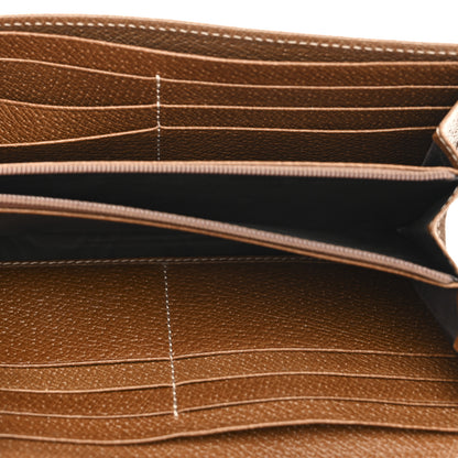 Gucci Calfskin GG Supreme Monogram Continental Wallet Beige Ebony 5 of 7