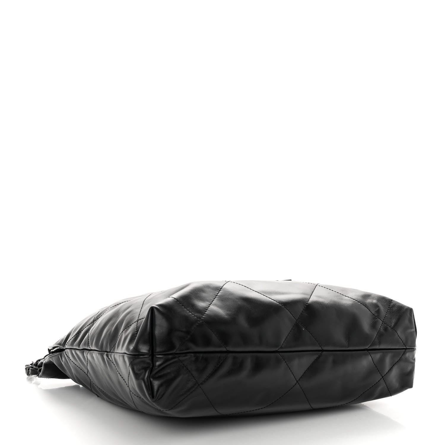 Chanel Shiny Calfskin Quilted Small Chanel 22 So Black 5 of 11