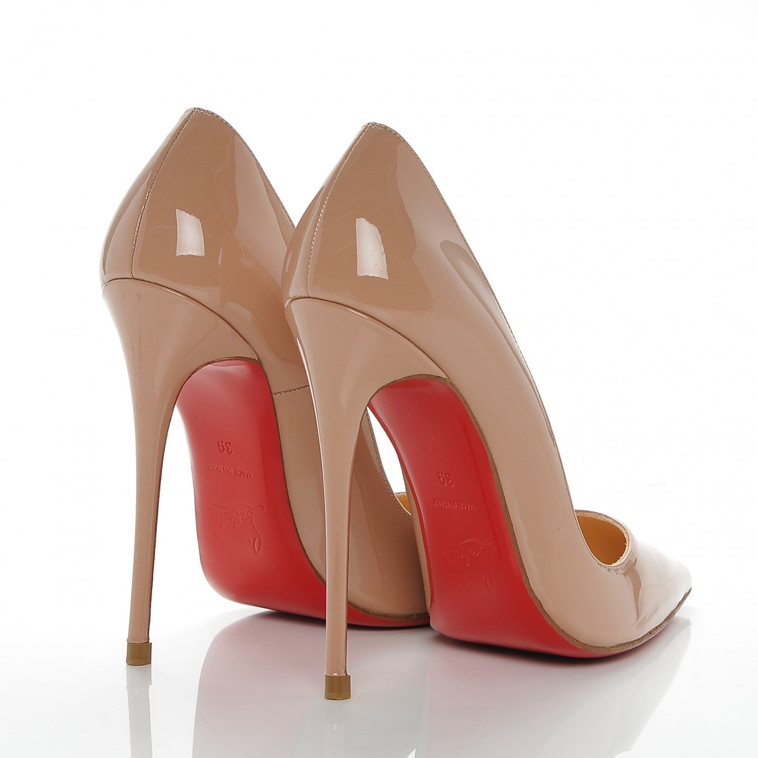 Christian Louboutin Patent So Kate 120 Pumps 39 Nude 4 of 6