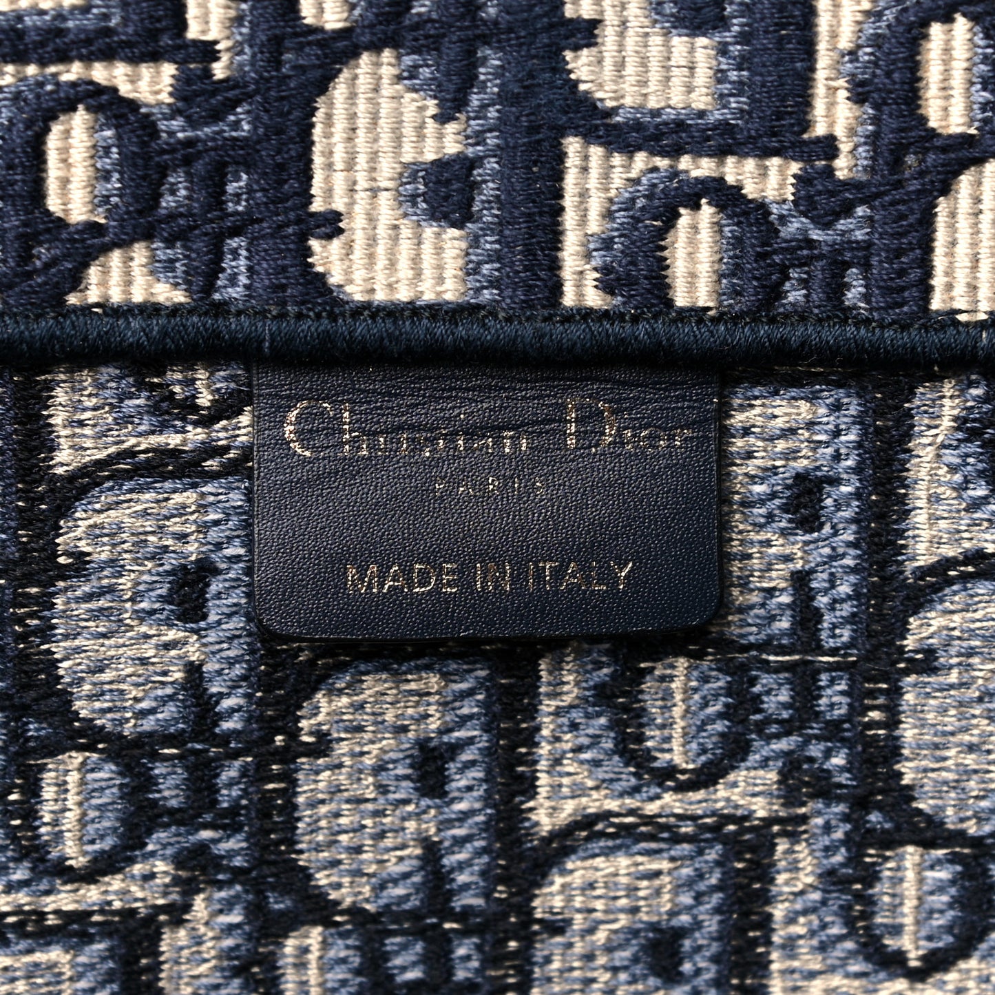 Oblique Book Tote Blue Multicolor