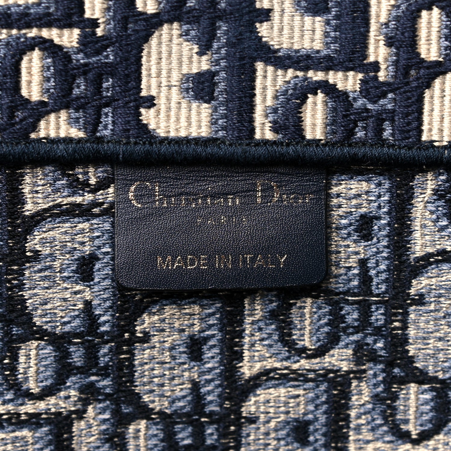 Christian Dior Oblique Book Tote Blue Multicolor 11 of 17