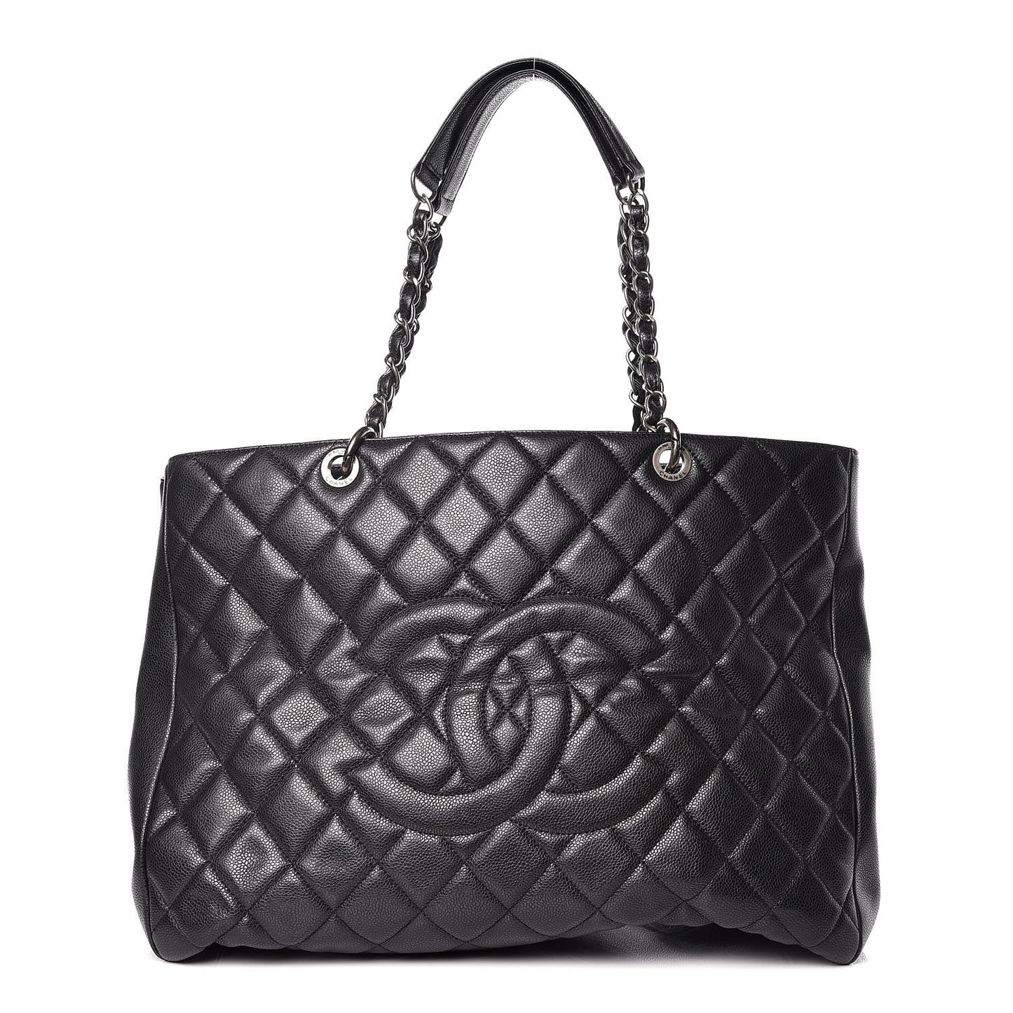 Caviar Quilted XL Grand Shopping Tote GST Black