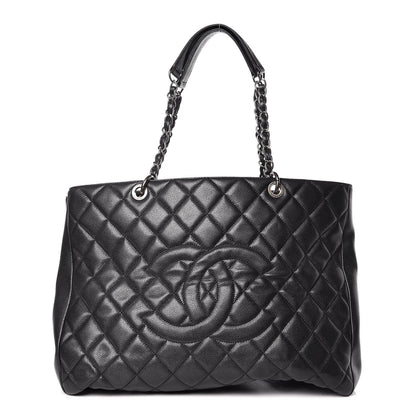 Chanel Caviar Quilted XL Grand Shopping Tote GST Black 1 of 20