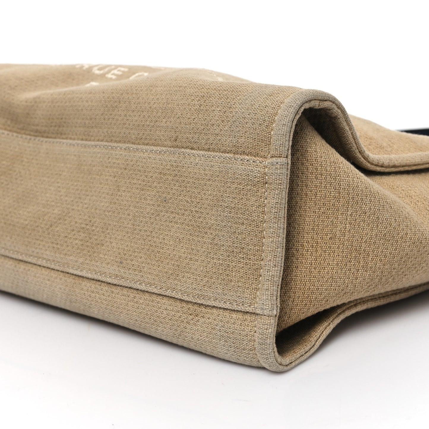 Canvas Small Deauville Tote Beige Black