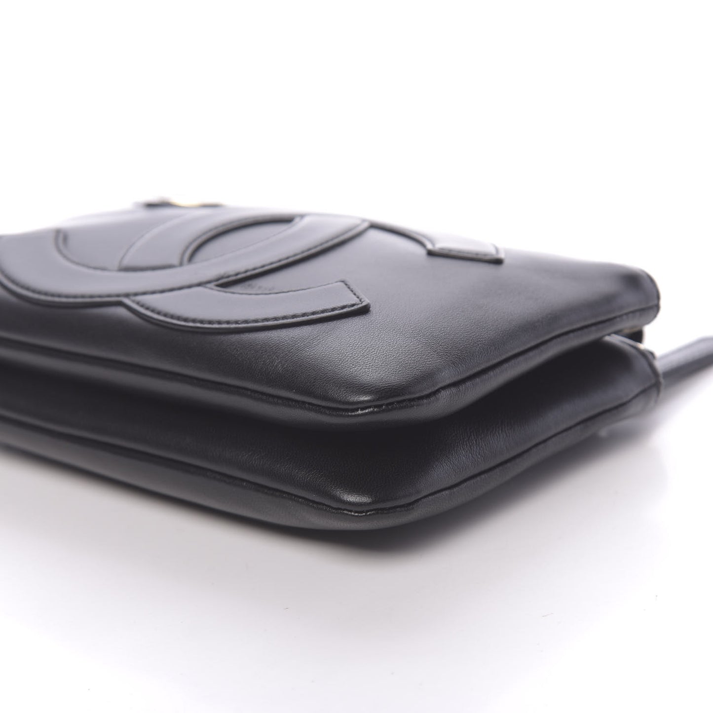 Lambskin CC Mania Waist Belt Bag Black