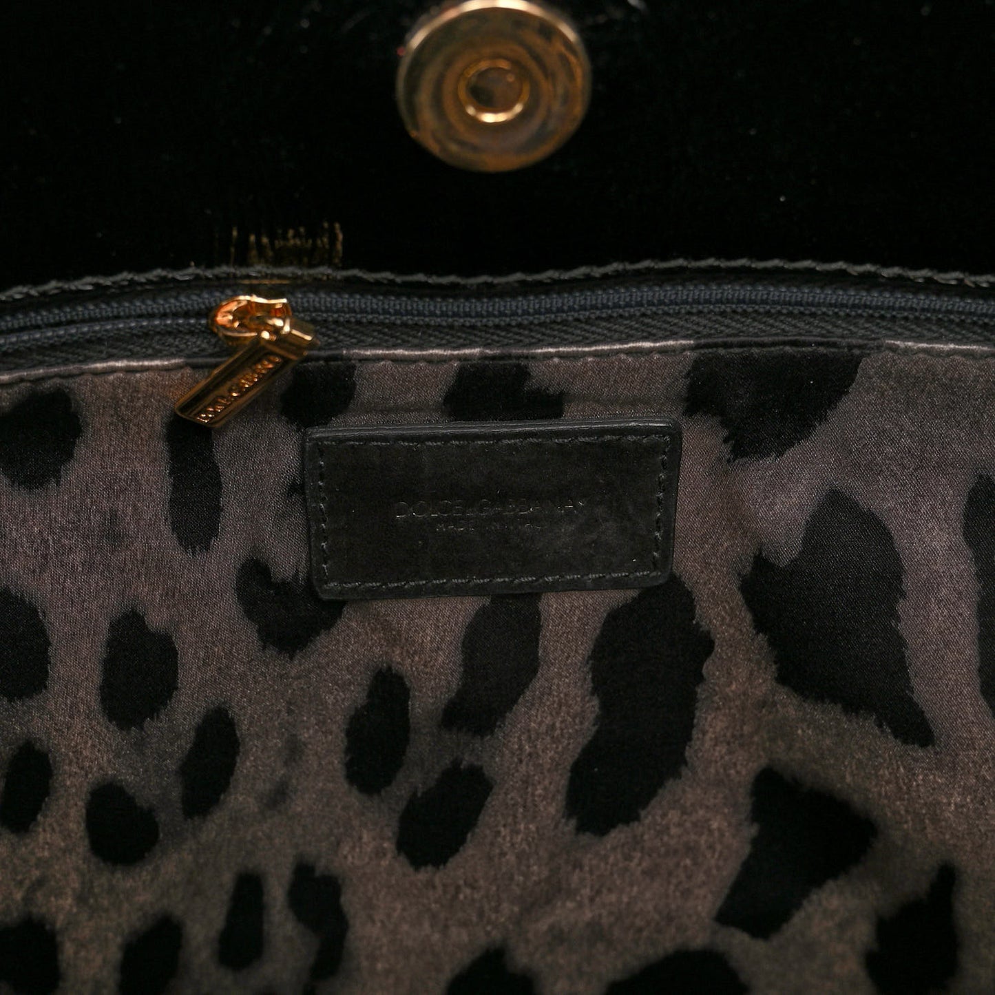 Patent Miss Sicily Tote Black