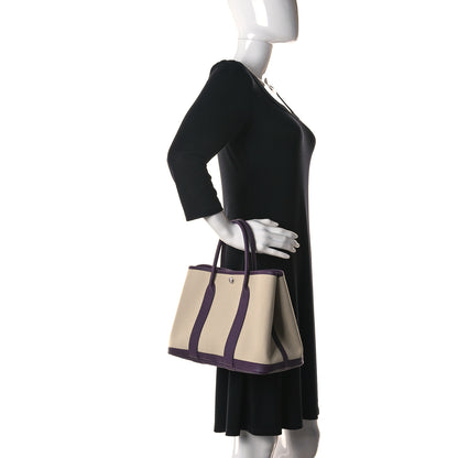 Hermes Toile Militaire Negonda Garden Party 30 TPM Beton Cassis 2 of 11
