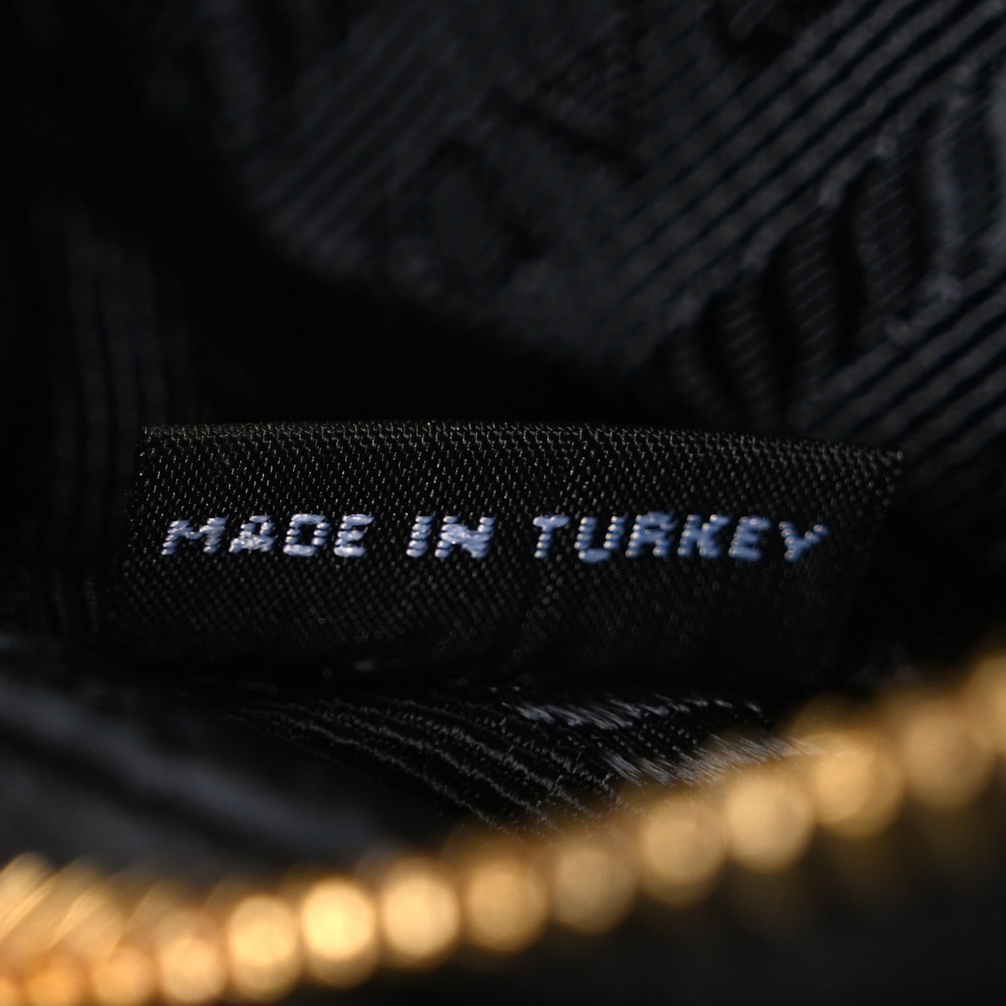 Tessuto Nylon Gaufre Shoulder Bag Black