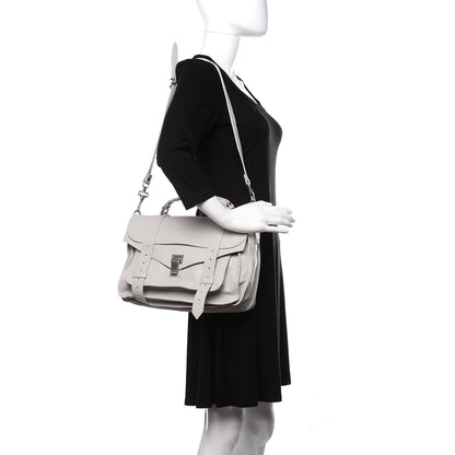 Proenza Schouler Lambskin Medium PS1 Satchel Pale Steel 2 of 11