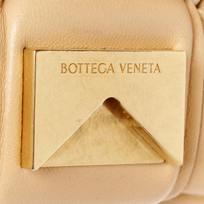 Bottega Veneta Lambskin Maxi Intreccio Padded Chain Cassette Crossbody Bag Almond 8 of 12