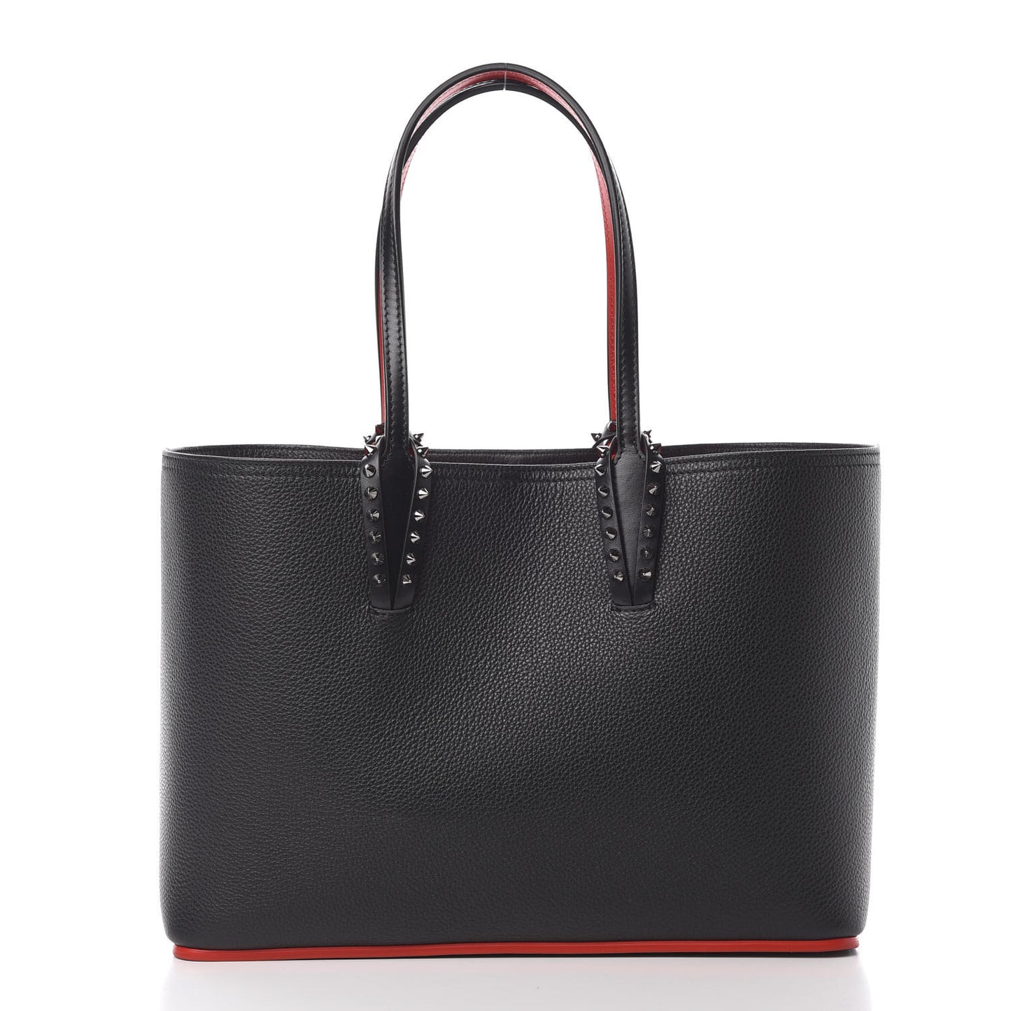 Calfskin Spikes East West Cabata Tote Black