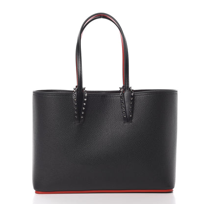 Christian Louboutin Calfskin Spikes East West Cabata Tote Black 3 of 11
