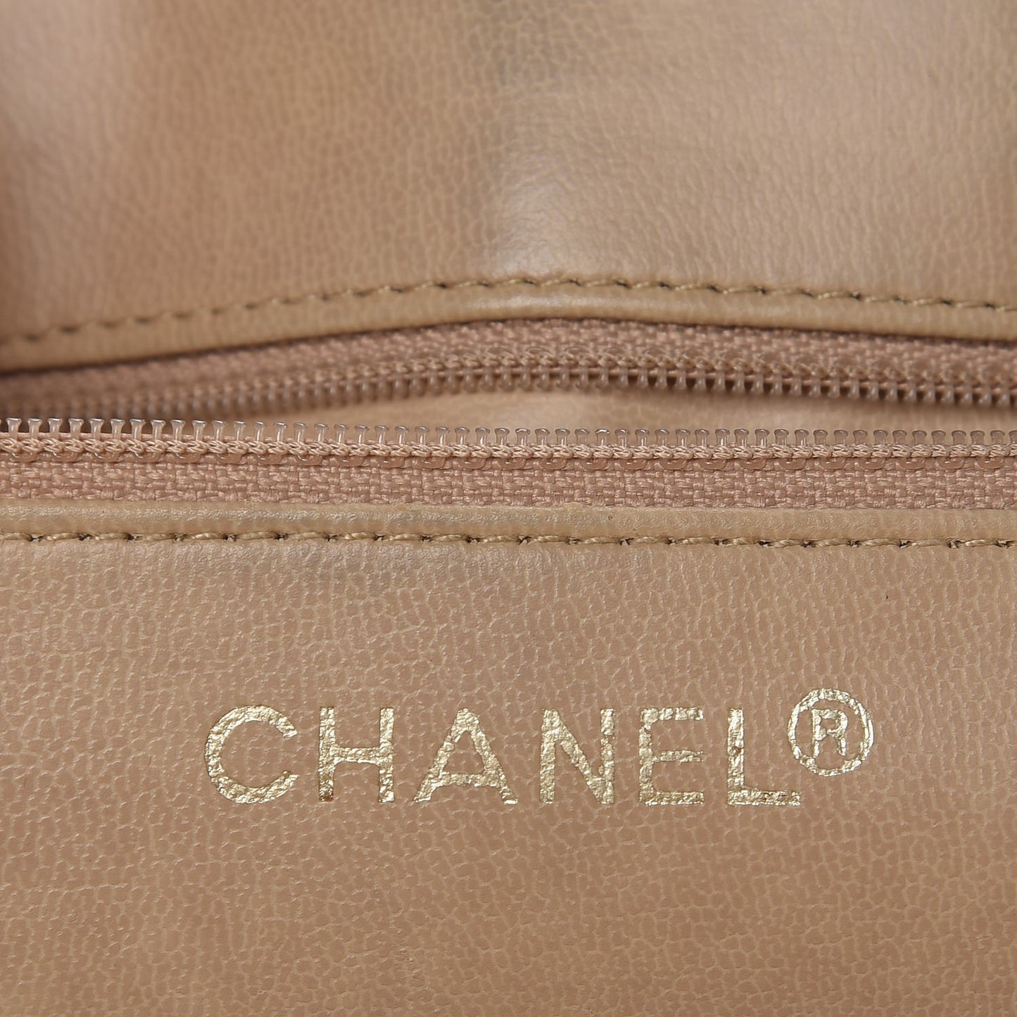 Lambskin Quilted Shoulder Bag Beige