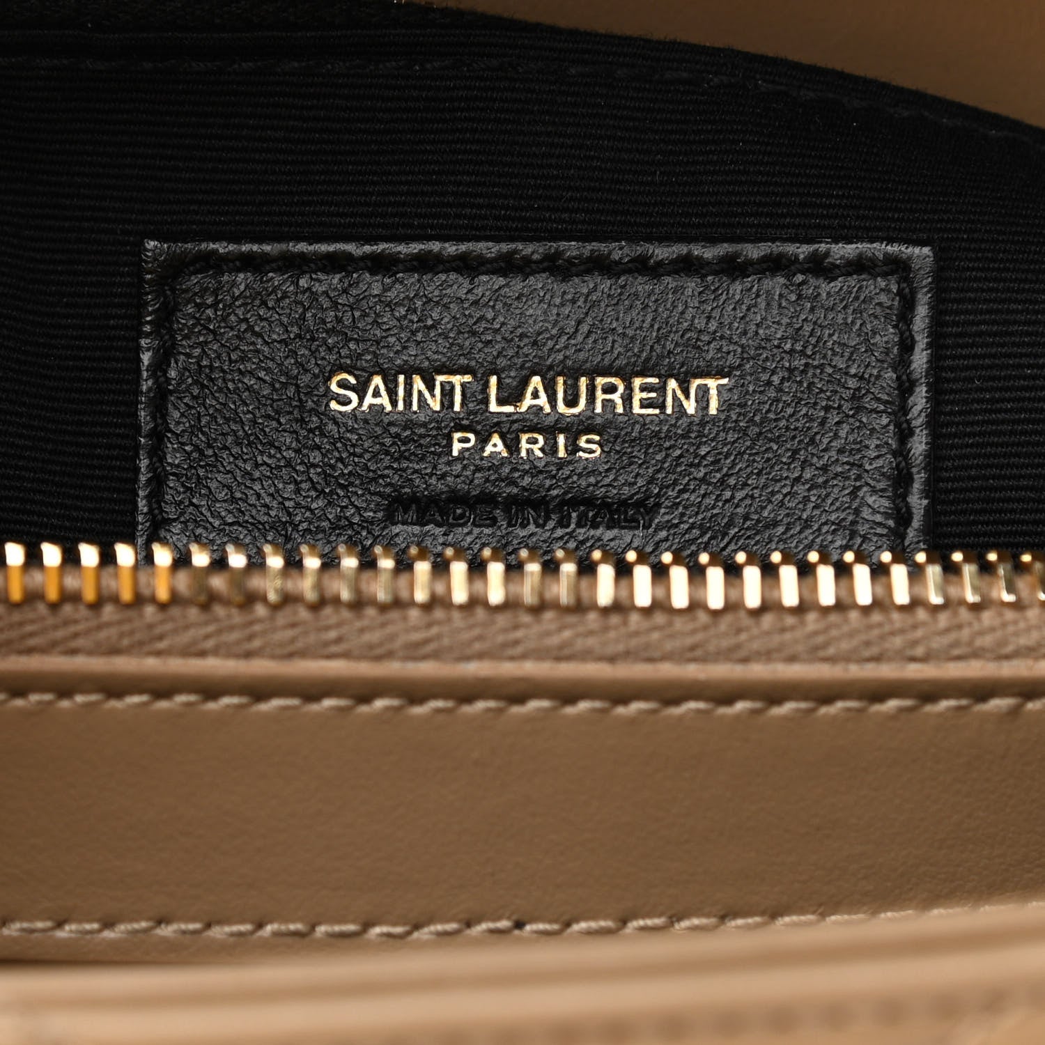 Saint Laurent Calfskin Y Quilted Monogram Medium Loulou Chain Satchel Dark Latte 6 of 12