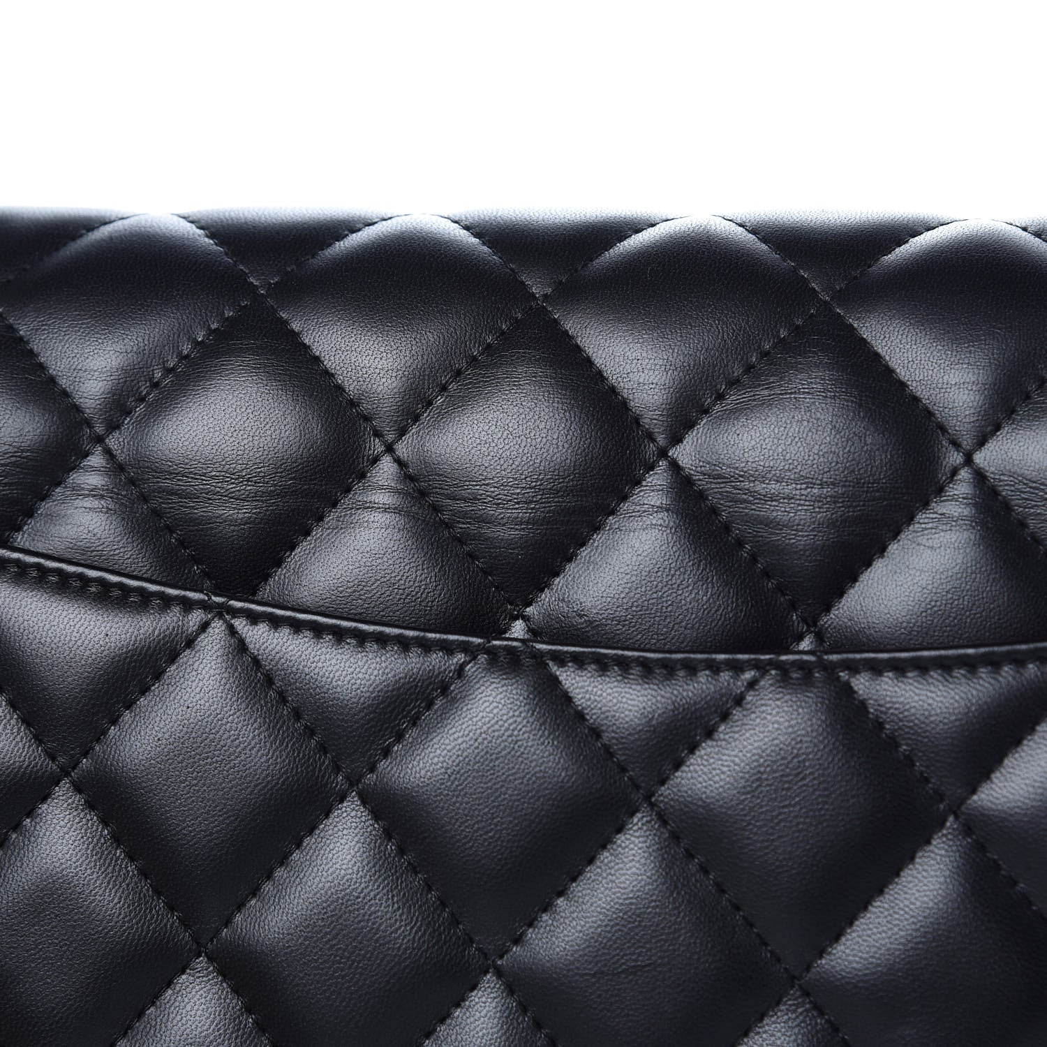 Chanel Lambskin Quilted Jumbo Double Flap Black 13 of 13