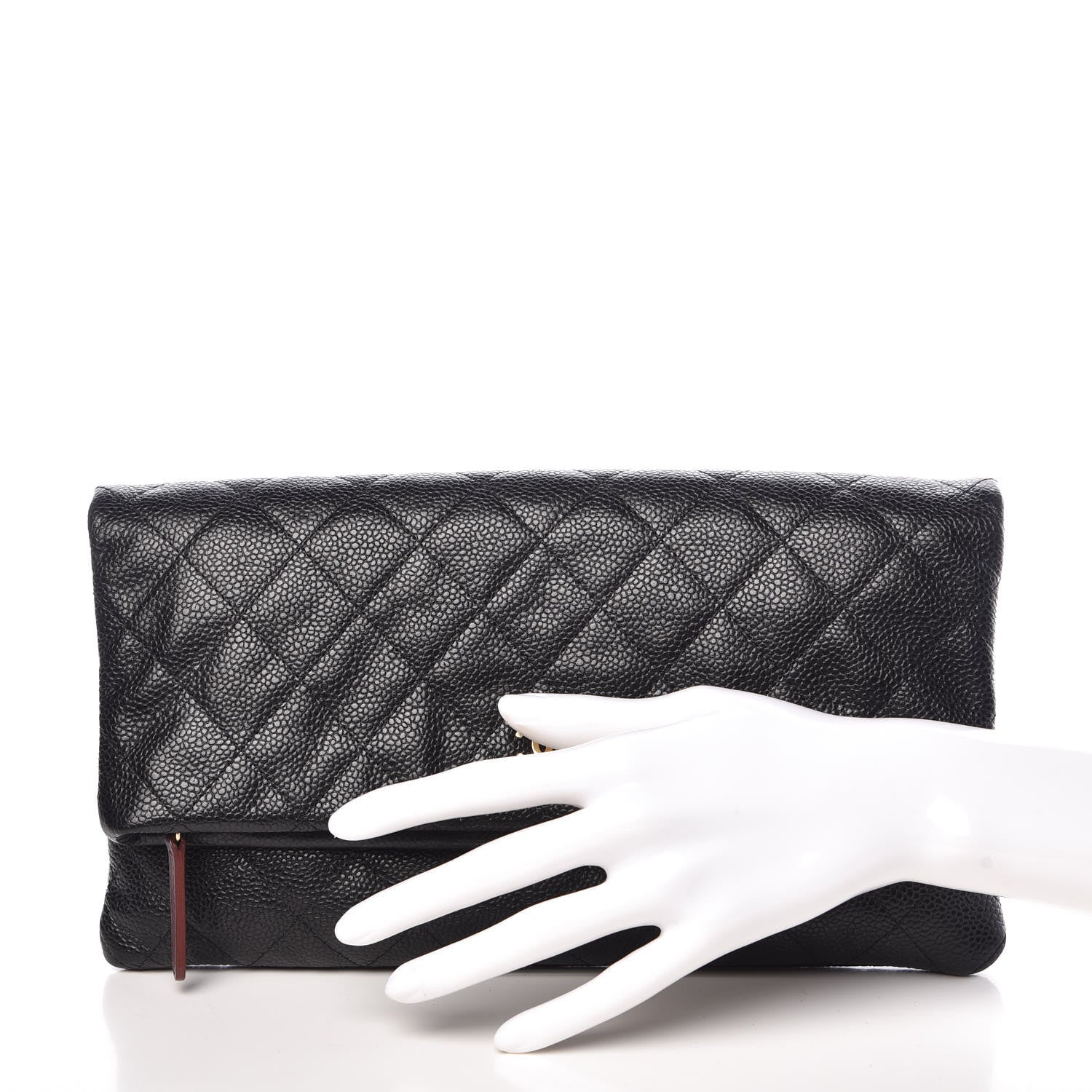 Chanel Caviar Quilted CC Beauty Clutch Black 2 of 11