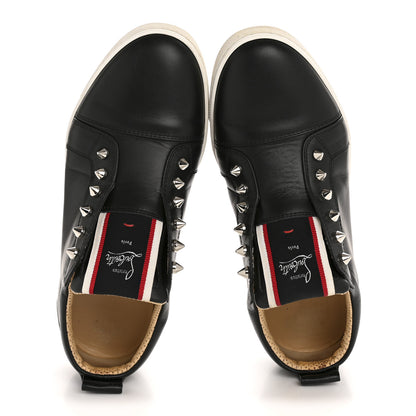 Christian Louboutin Calfskin Fique A Vontade Flat Sneakers 38.5 Black 2 of 12