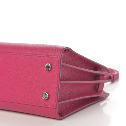 Saint Laurent Grained Calfskin Baby Sac De Jour Lipstick Fuchsia 7 of 15