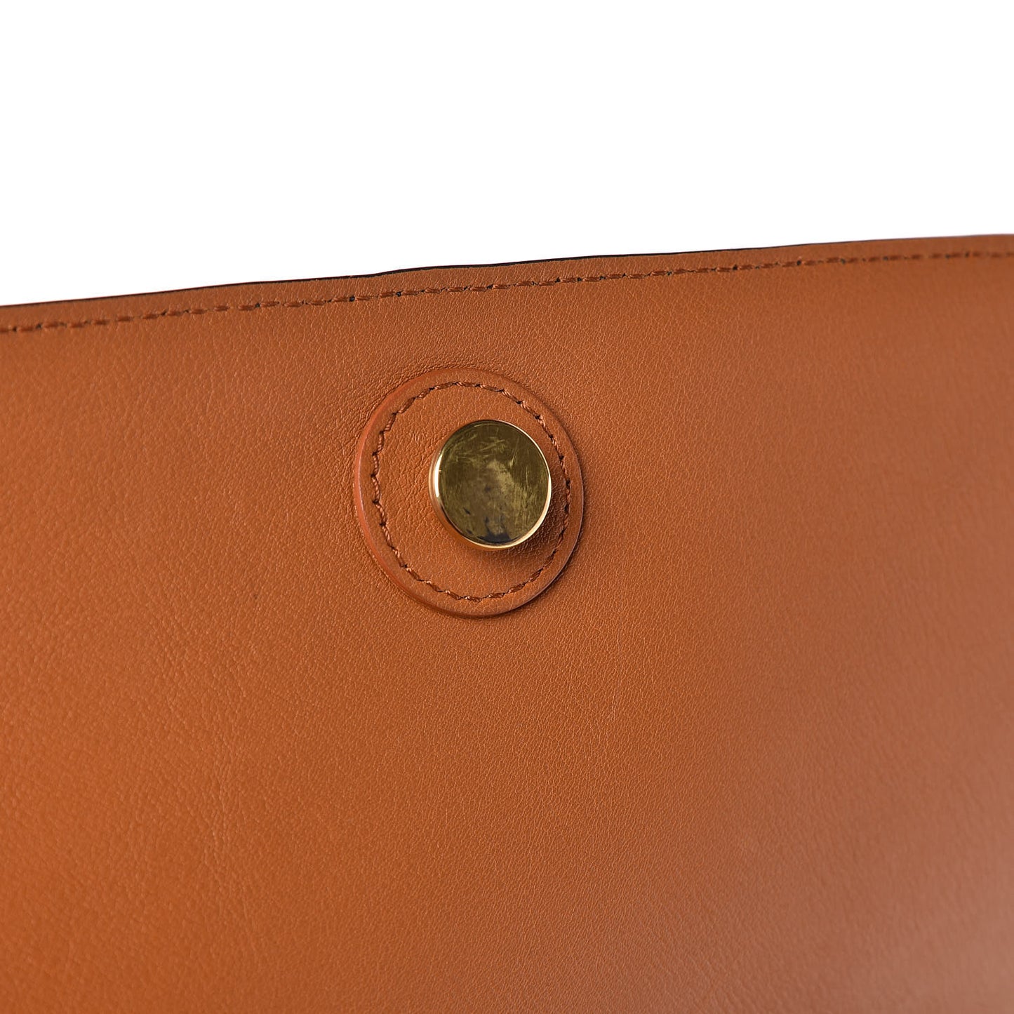 Smooth Calfskin Large Bi-Color Belt Bag Tan