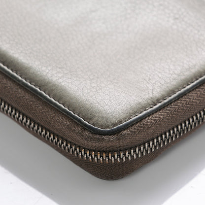 Gucci Metallic Pebbled Calfskin Soho Zip Around Wallet Sasso 12 of 12