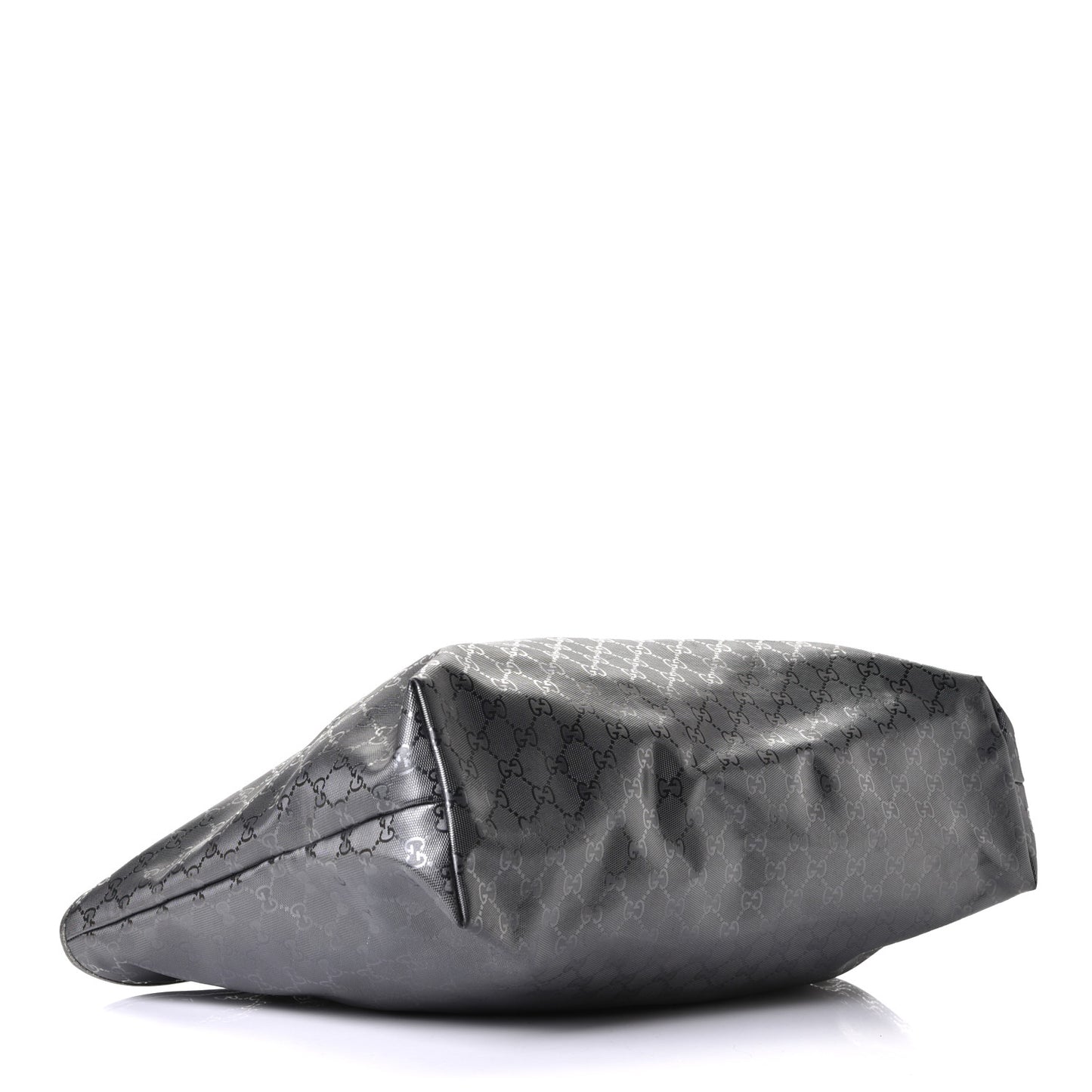 Imprime Monogram Large Zippered Shopping Tote Pewter