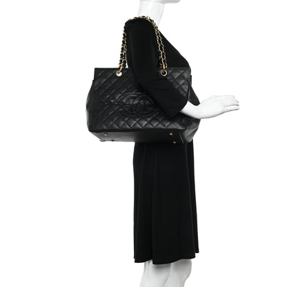 Chanel Caviar Quilted Grand Timeless Tote GTT Black 2 of 11