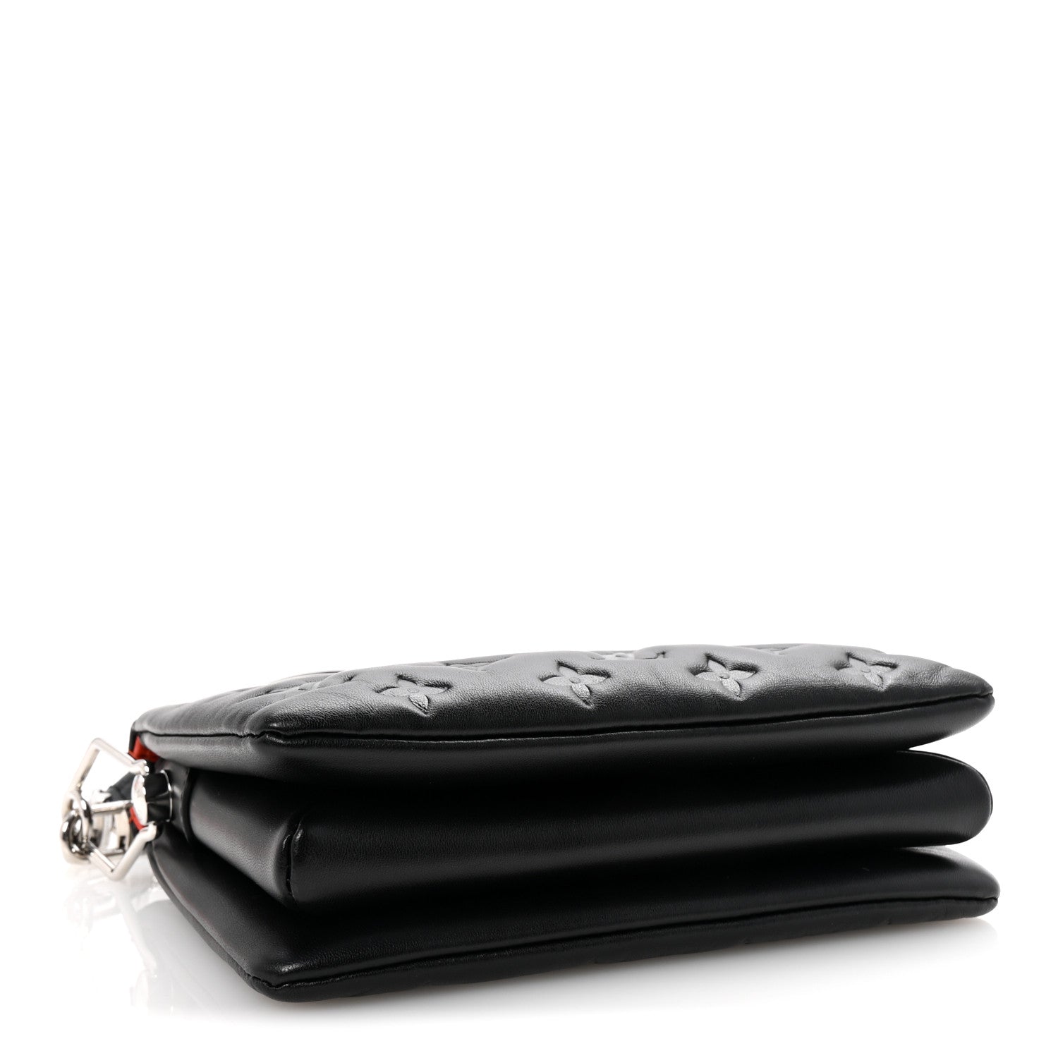 Louis Vuitton Lambskin Embossed Monogram Coussin BB Black 4 of 9
