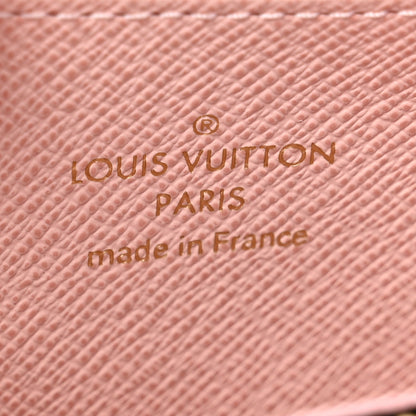 Louis Vuitton Damier Ebene Zippy Coin Purse Rose Ballerine 6 of 6