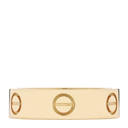 Cartier 18K Yellow Gold 5.5mm LOVE Ring 56 7.75 1 of 5