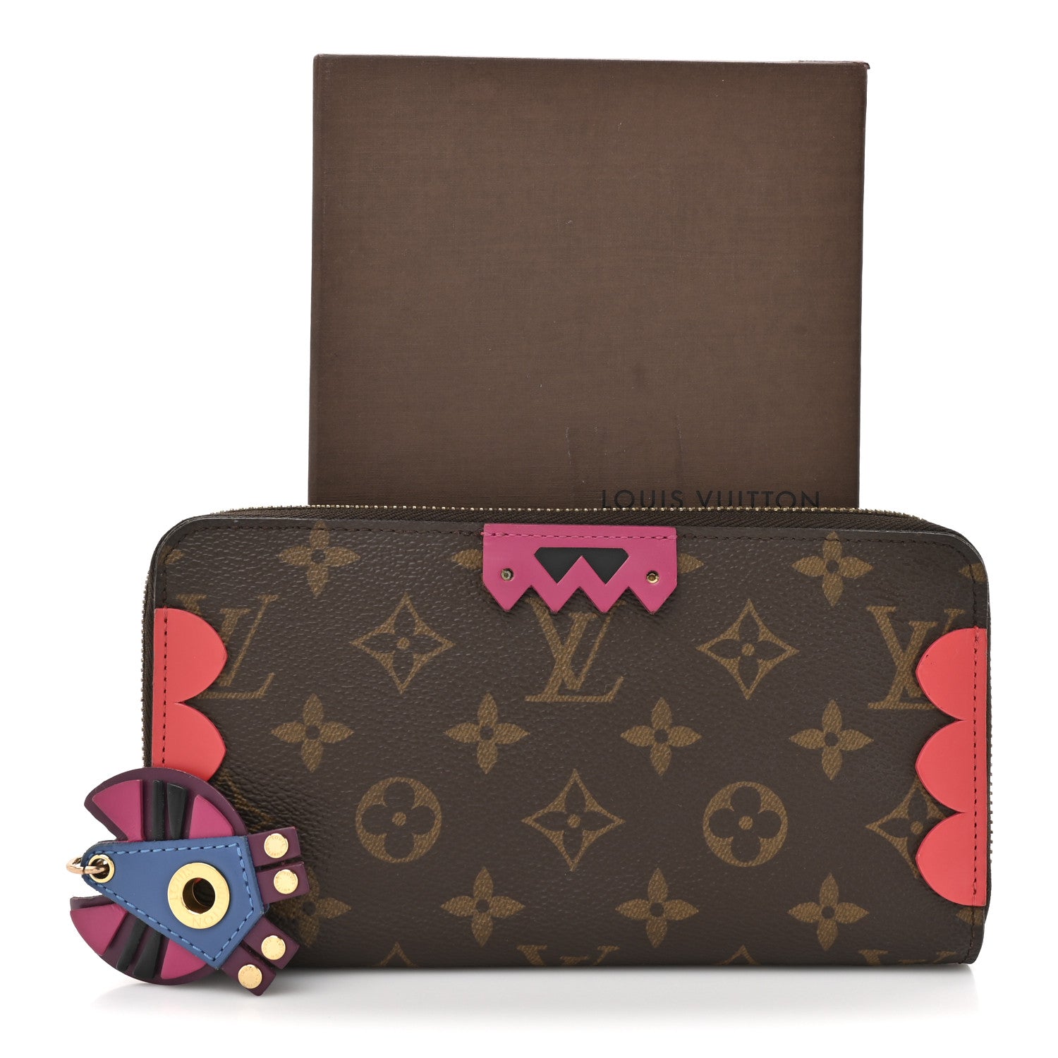Louis Vuitton Monogram Totem Zippy Wallet Flamingo 1852055