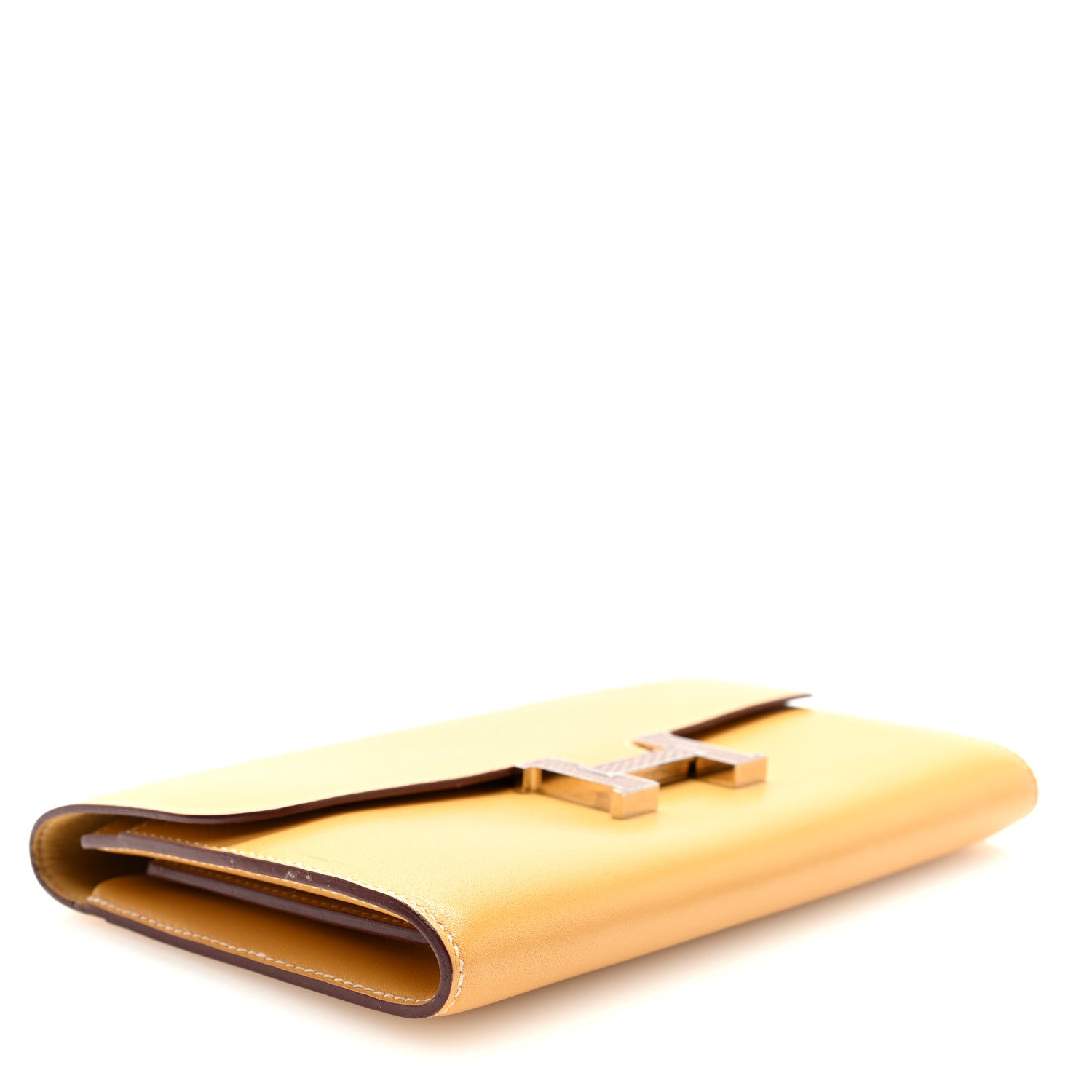 Hermes Tadelakt Lizard Constance Long Wallet Sable Cecil 4 of 7
