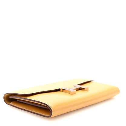 Hermes Tadelakt Lizard Constance Long Wallet Sable Cecil 4 of 7