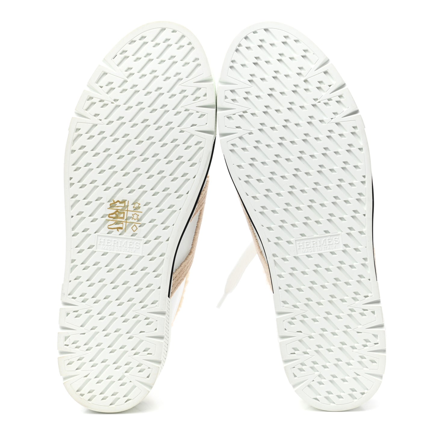 Calfskin Wool Dare Sneakers 36 White Ecru