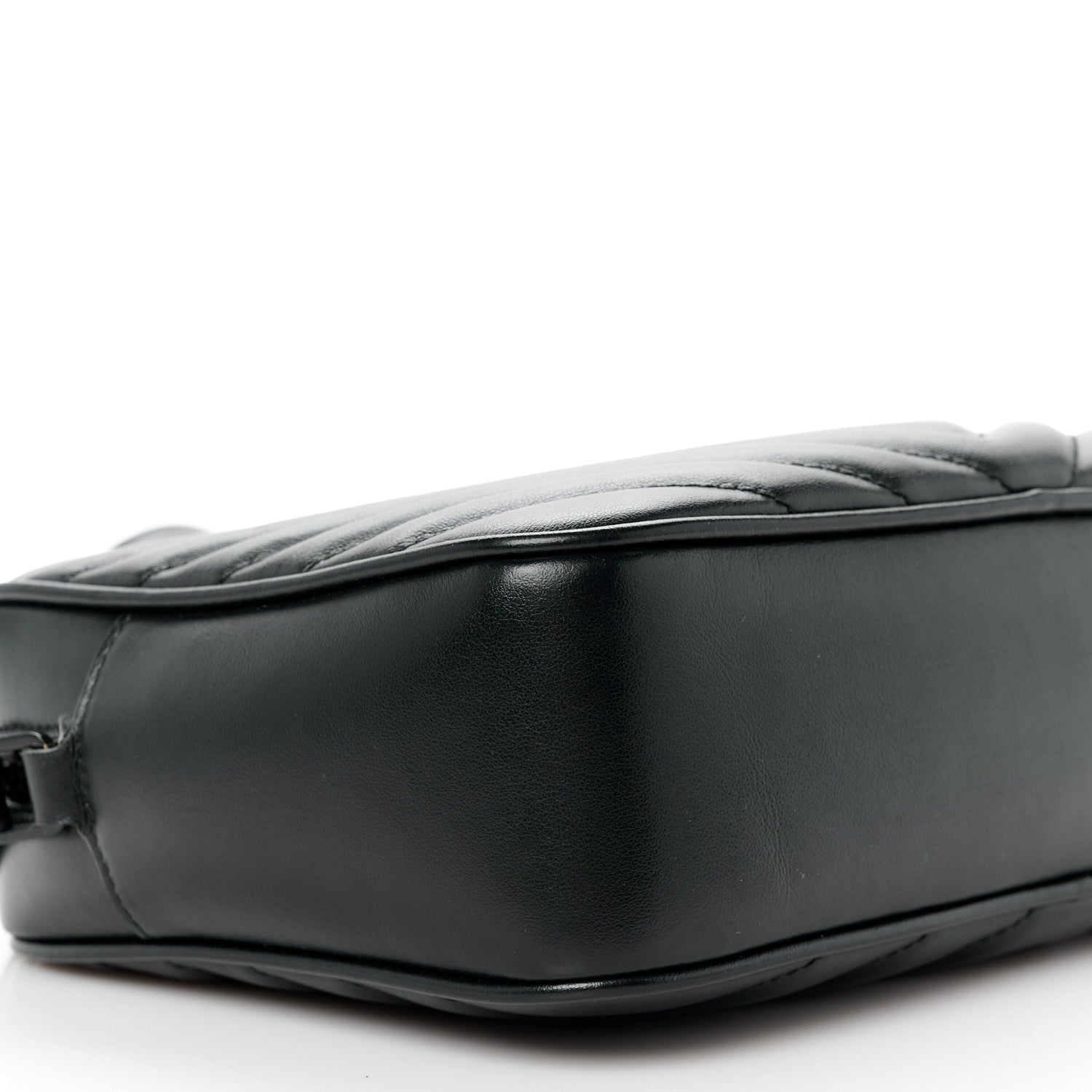 Saint Laurent Calfskin Matelasse Monogram Monochrome Lou Camera Bag Black 9 of 10