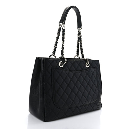 Chanel Caviar Quilted Grand Shopping Tote GST Black 4 of 10