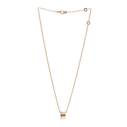 Bulgari 18K Rose White Yellow Gold B.Zero1 Pendant Necklace 3 of 4