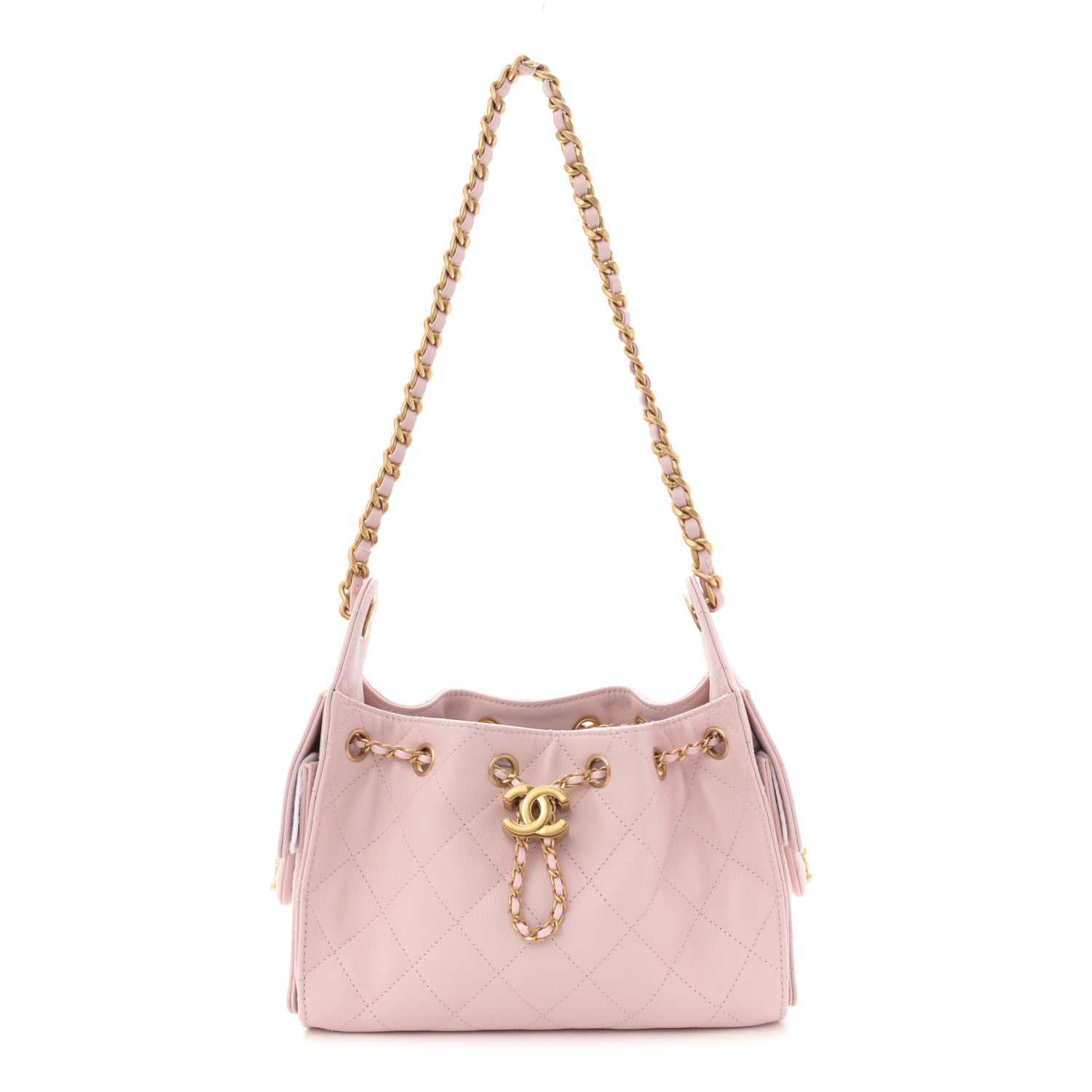 Chanel Caviar Quilted Mini Chanel 25 Handbag Light Pink 1 of 10