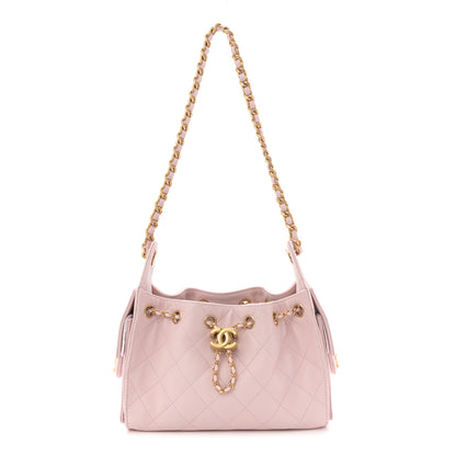 Chanel Caviar Quilted Mini Chanel 25 Handbag Light Pink 1 of 10