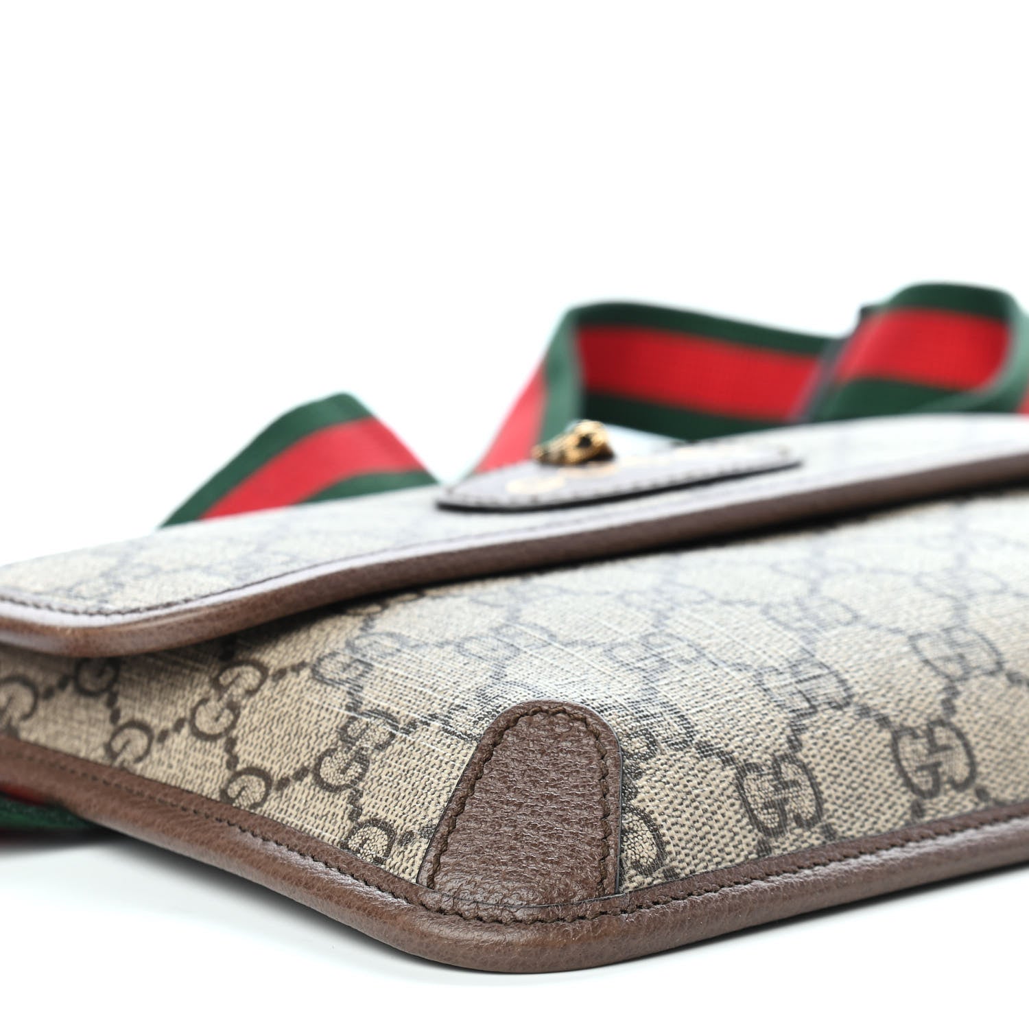 Gucci GG Supreme Monogram Neo Vintage Web Belt Bag Brown 8 of 9